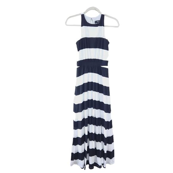 Mossimo Maxi Dress XS Xsmall Black White Stripe Dress for Summer, Sleeveless - Picture 1 of 4